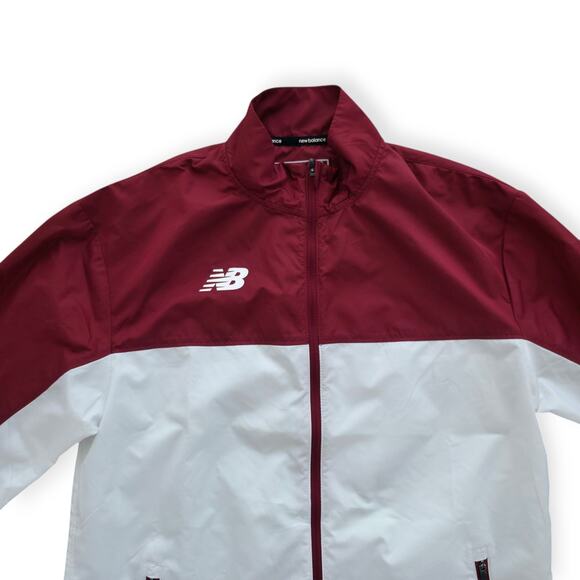 New Balance Warm Up Jacket Athletic Windbreaker Full Zip Jacket Men Sz Small - Picture 7 of 10